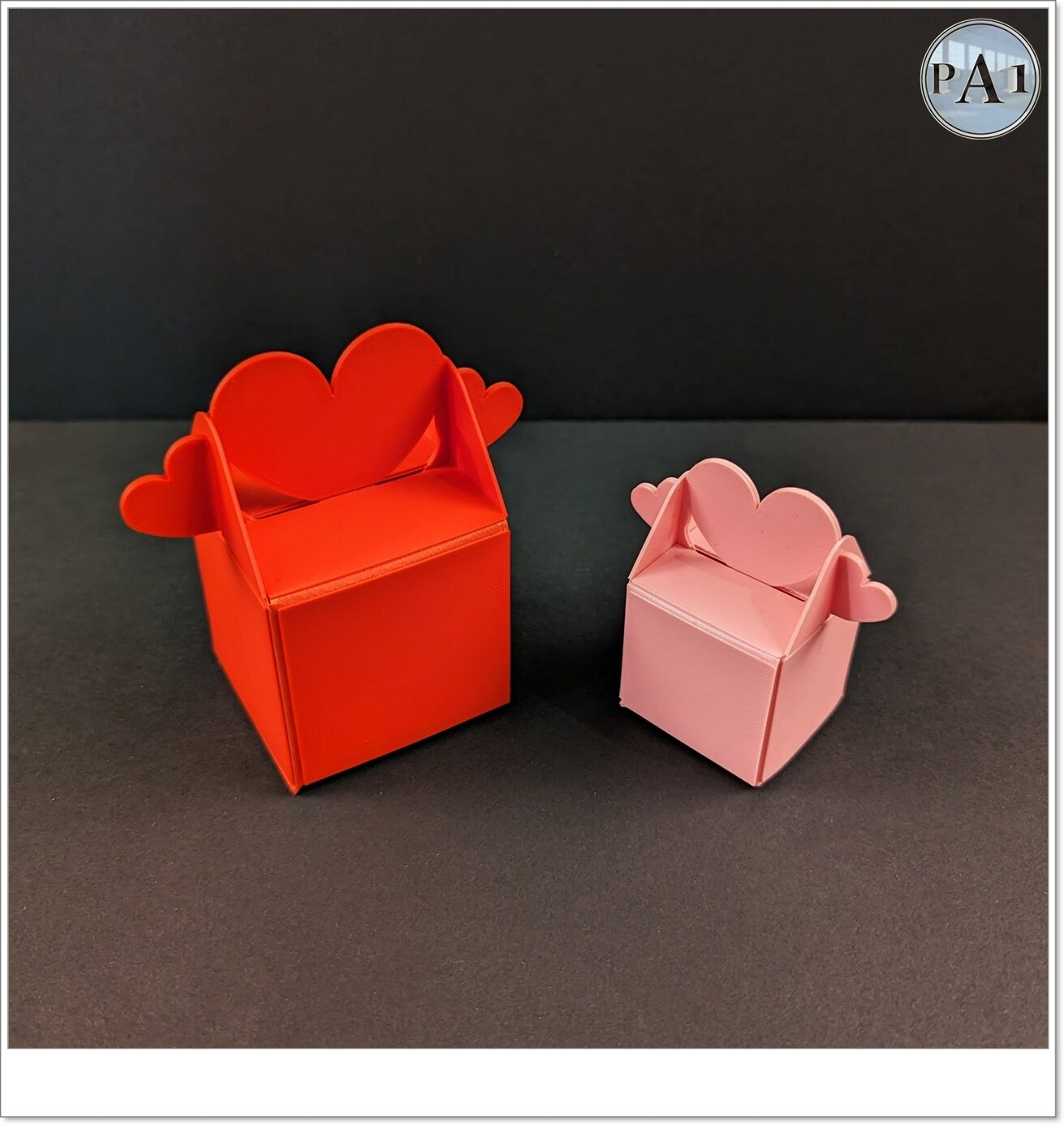 Valentine's Day gift fox, heart gift box, foldable box.