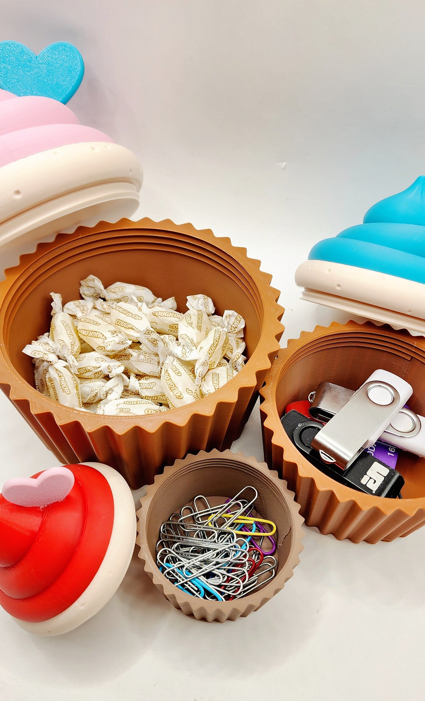 3D printed Cupcake Gift Box, Organize box, storage box.