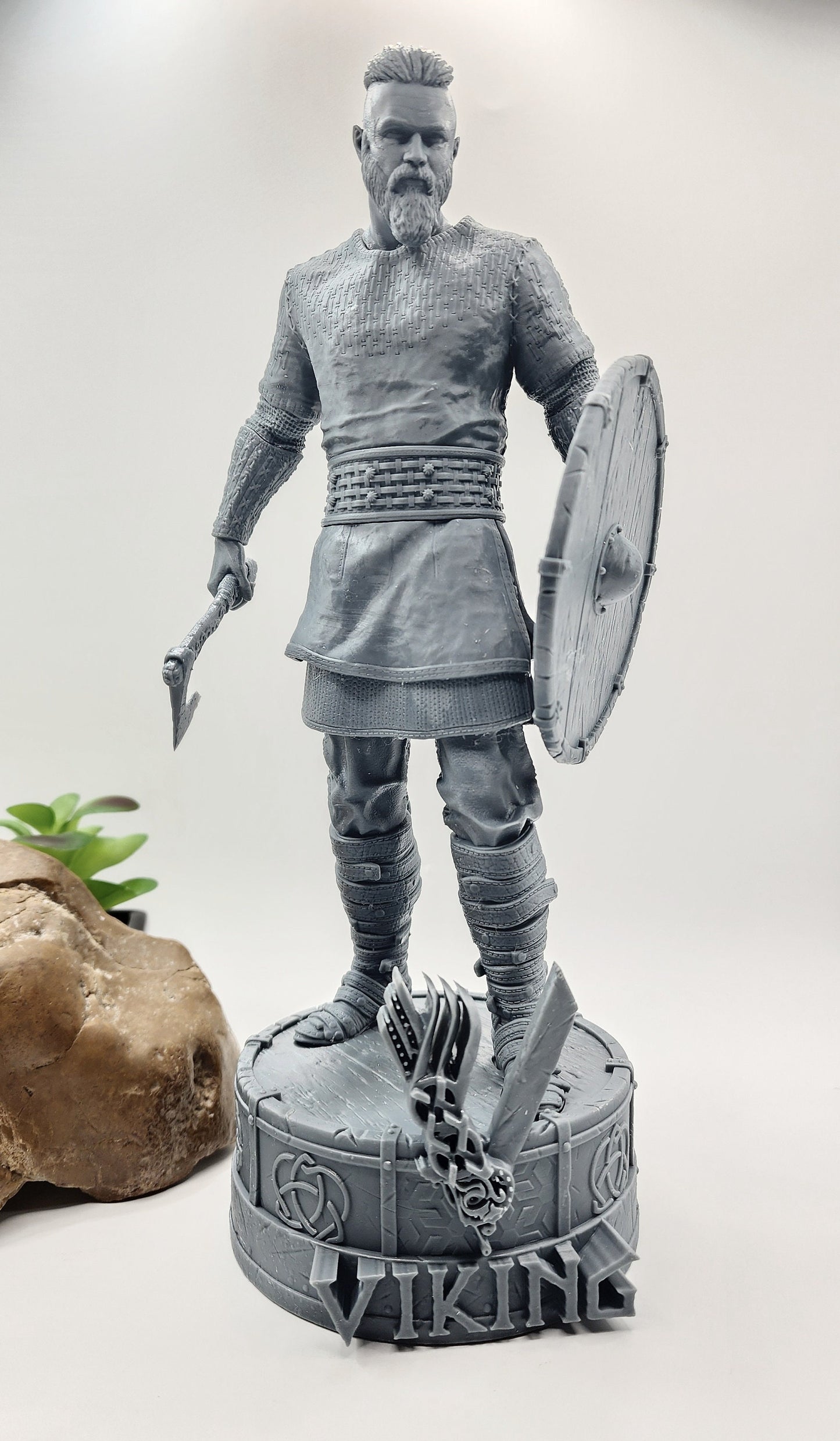 3D 14k Resin printed Viking King Ragnar Lothbrok. Desktop Decoration. Fanart.