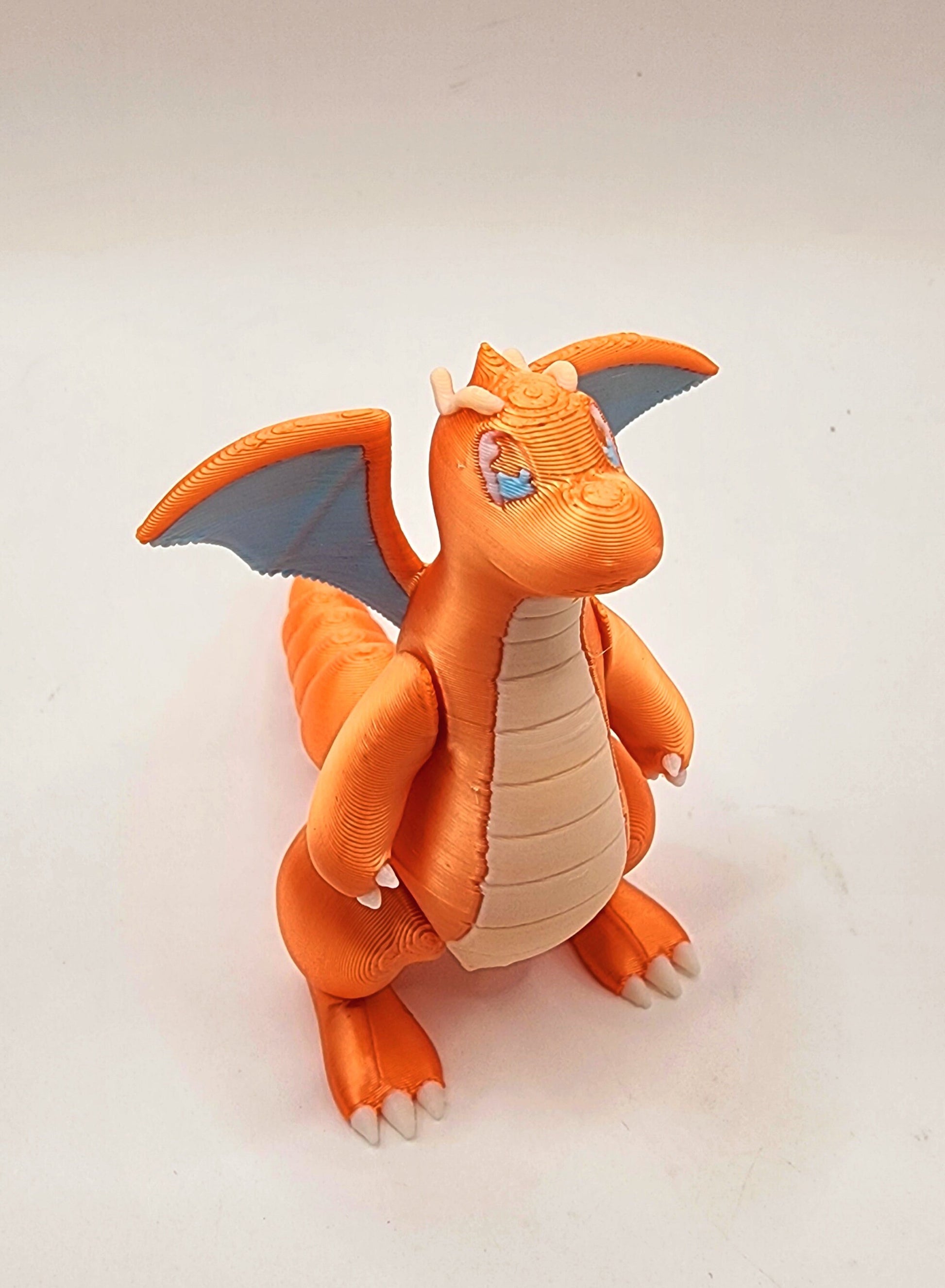 3D printed Dragonite articulated fidget toy, desktop decoration, sensory toy.