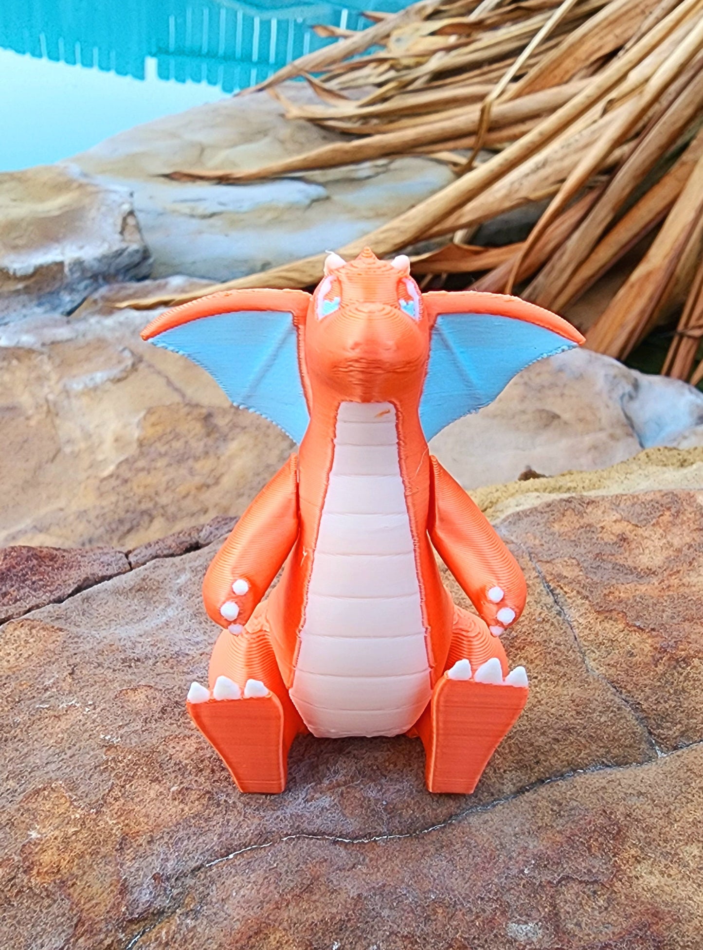 3D printed Dragonite articulated fidget toy, desktop decoration, sensory toy.