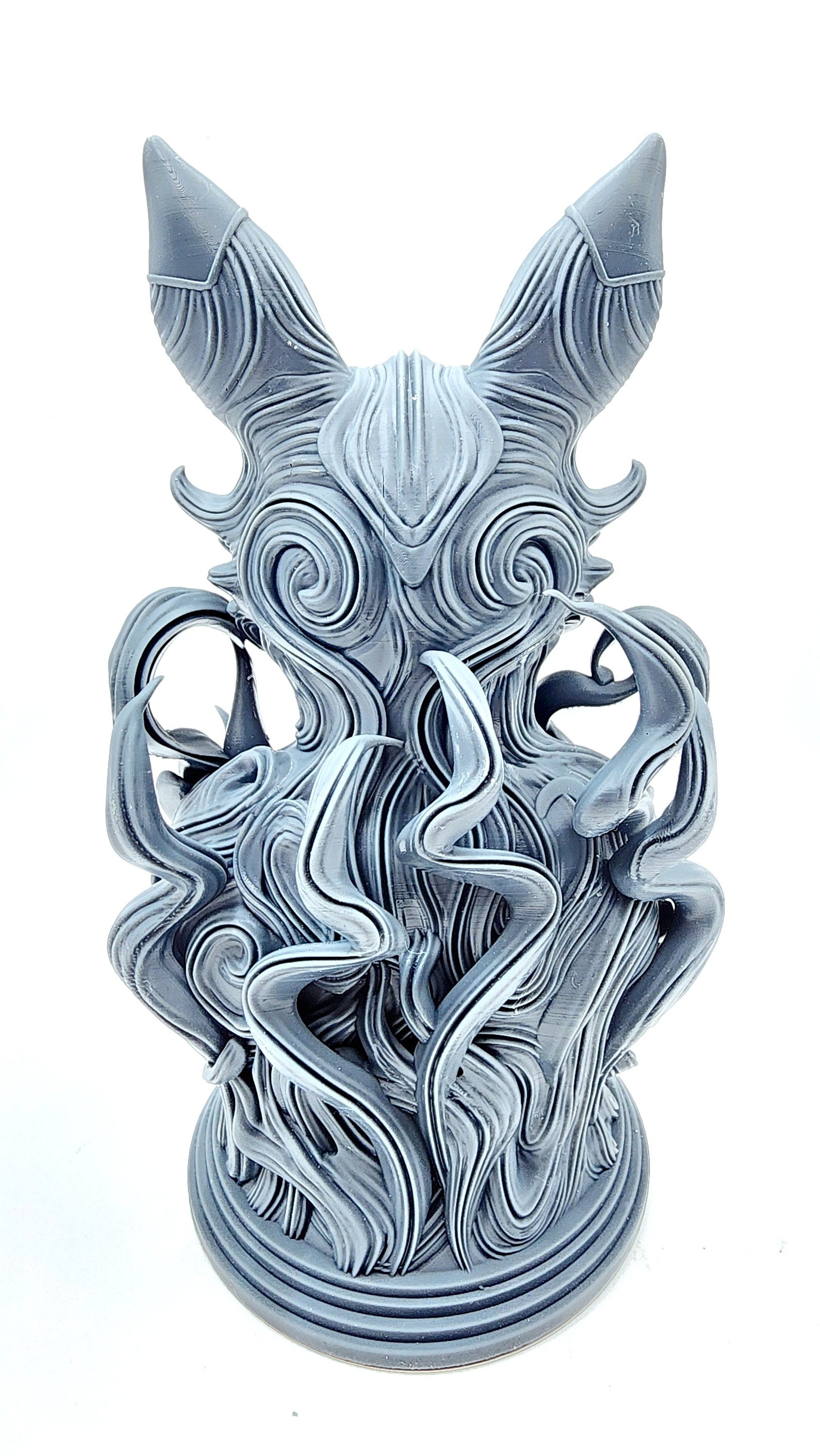 3D 14k resin printed Kitsune Desktop Decoration.