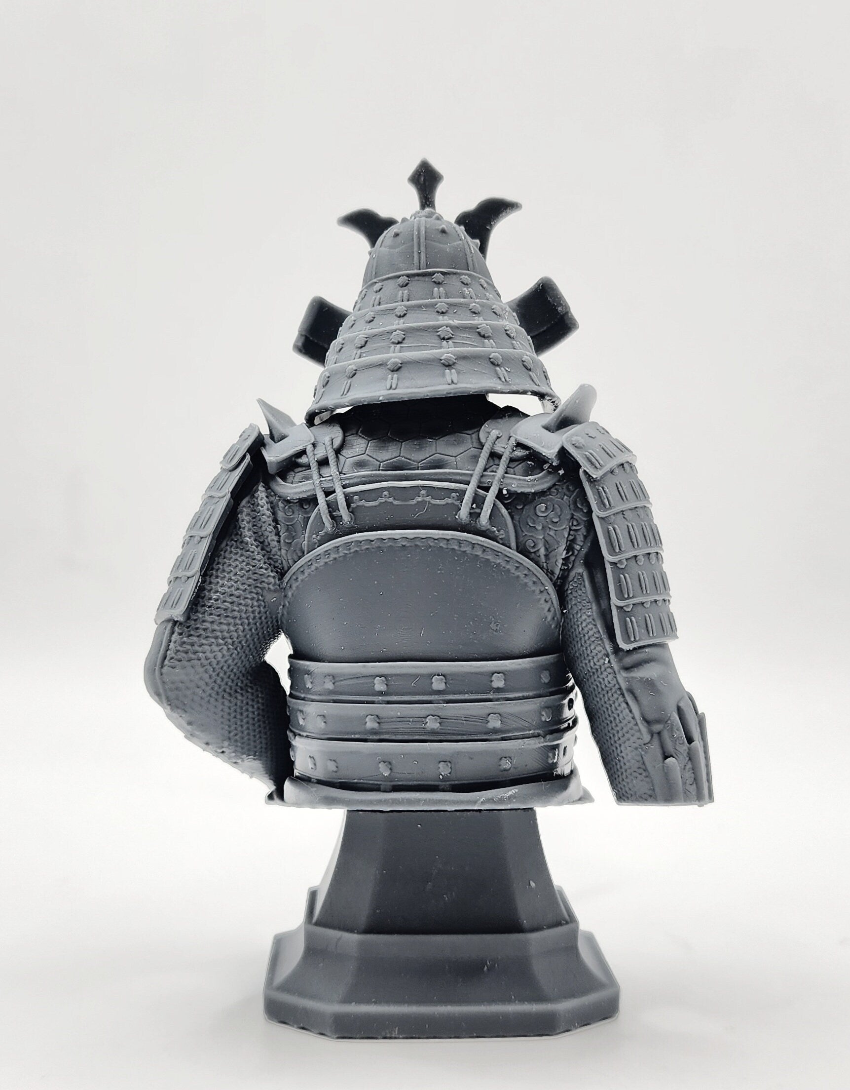 3D 14k resin printed Samurai Bust. Desktop Decoration.