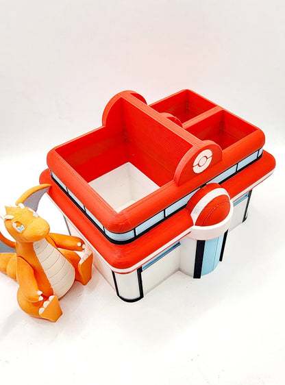 3D printed Poke Center desktop organizer, decoration, toy.