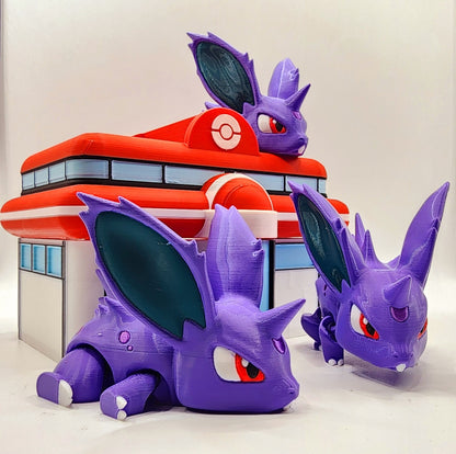 3D Printed articulate Pokemon; Nidoran Male desktop decoration, fidget toy, sensory toy.