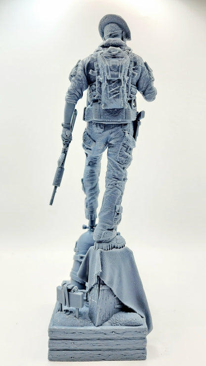 3D 14k resin printed Captain Price from COD desktop decoration, statue, fan art.