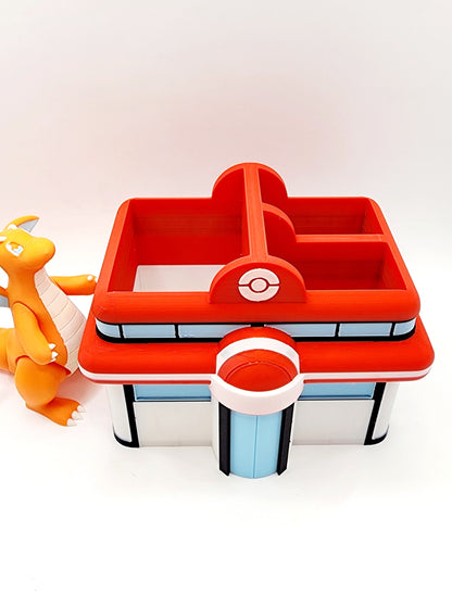 3D printed Poke Center desktop organizer, decoration, toy.