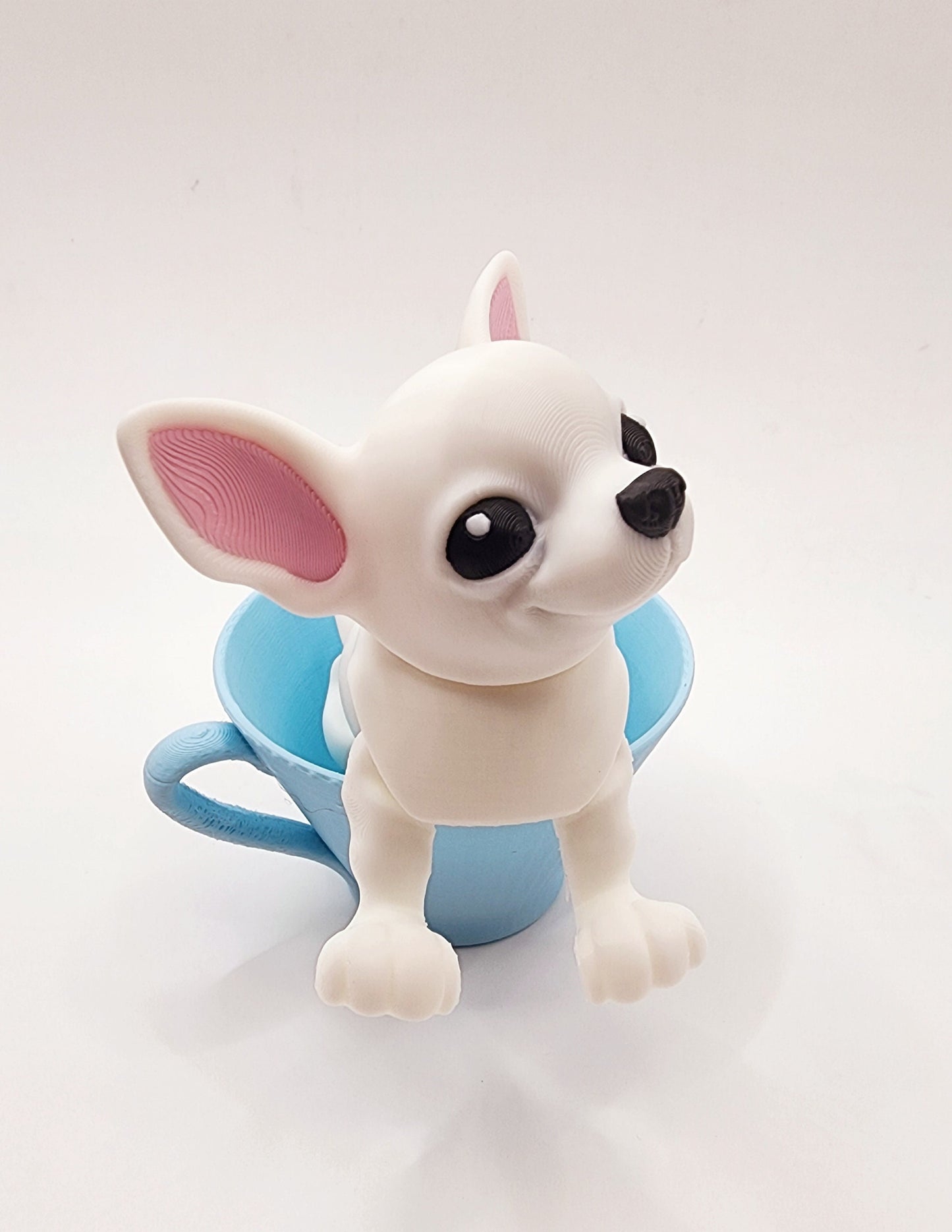 3D printed Chihuahua articulated fidget toy, sensory toy, desktop toy.