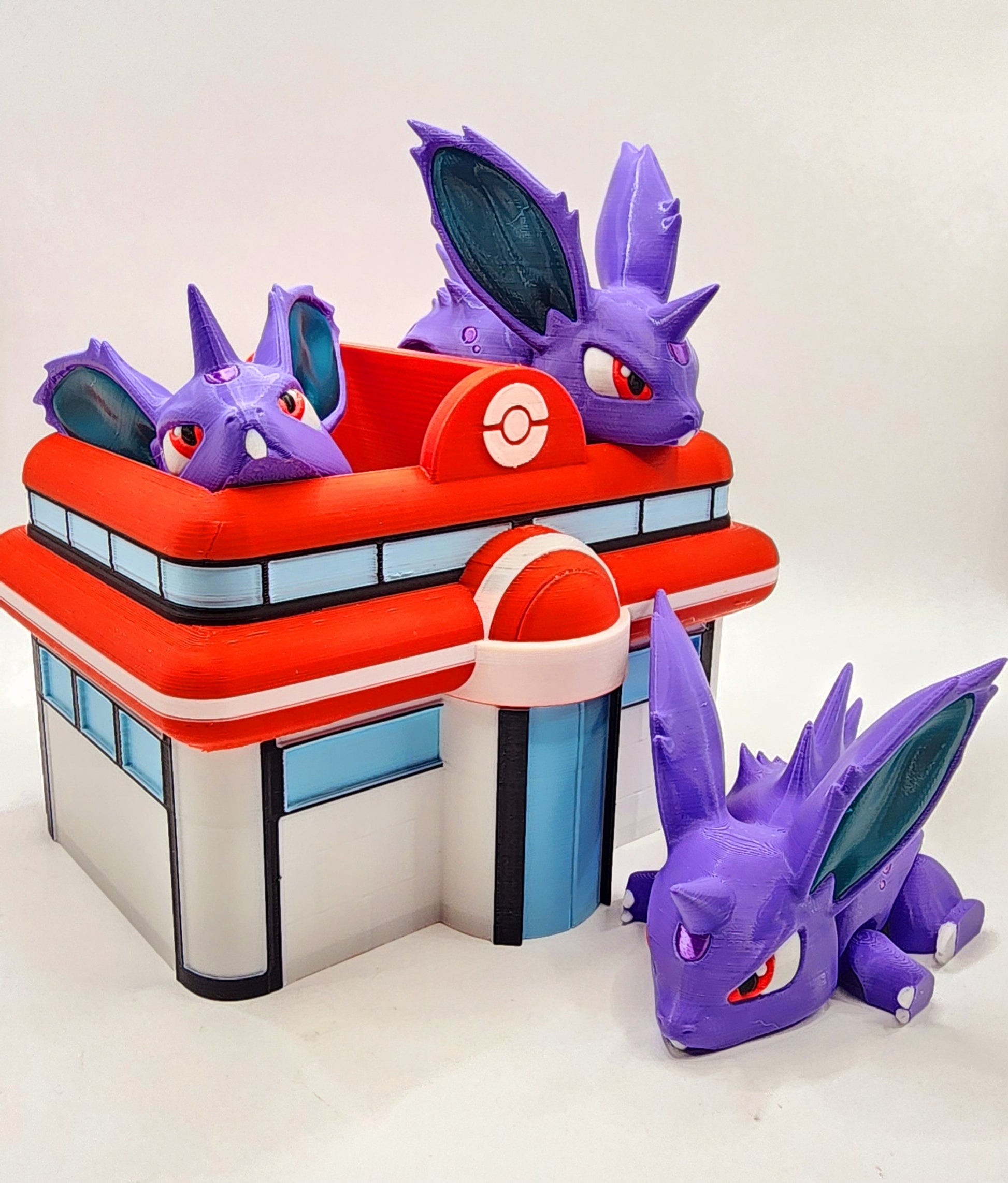 3D Printed articulate Pokemon; Nidoran Male desktop decoration, fidget toy, sensory toy.