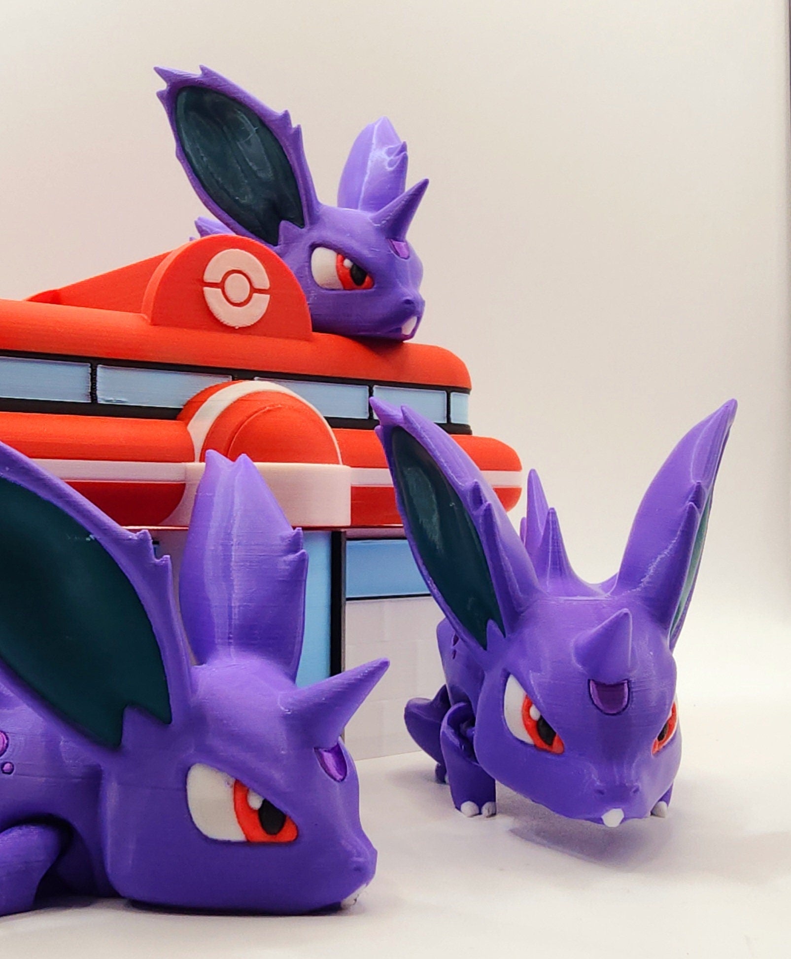 3D Printed articulate Pokemon; Nidoran Male desktop decoration, fidget toy, sensory toy.