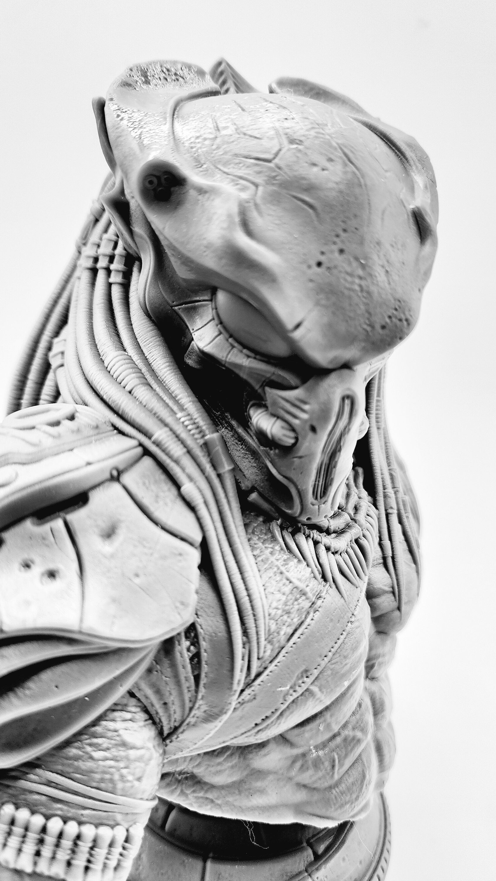 3D 14k resin printed Predator bust. Desk Decoration. Fan art.