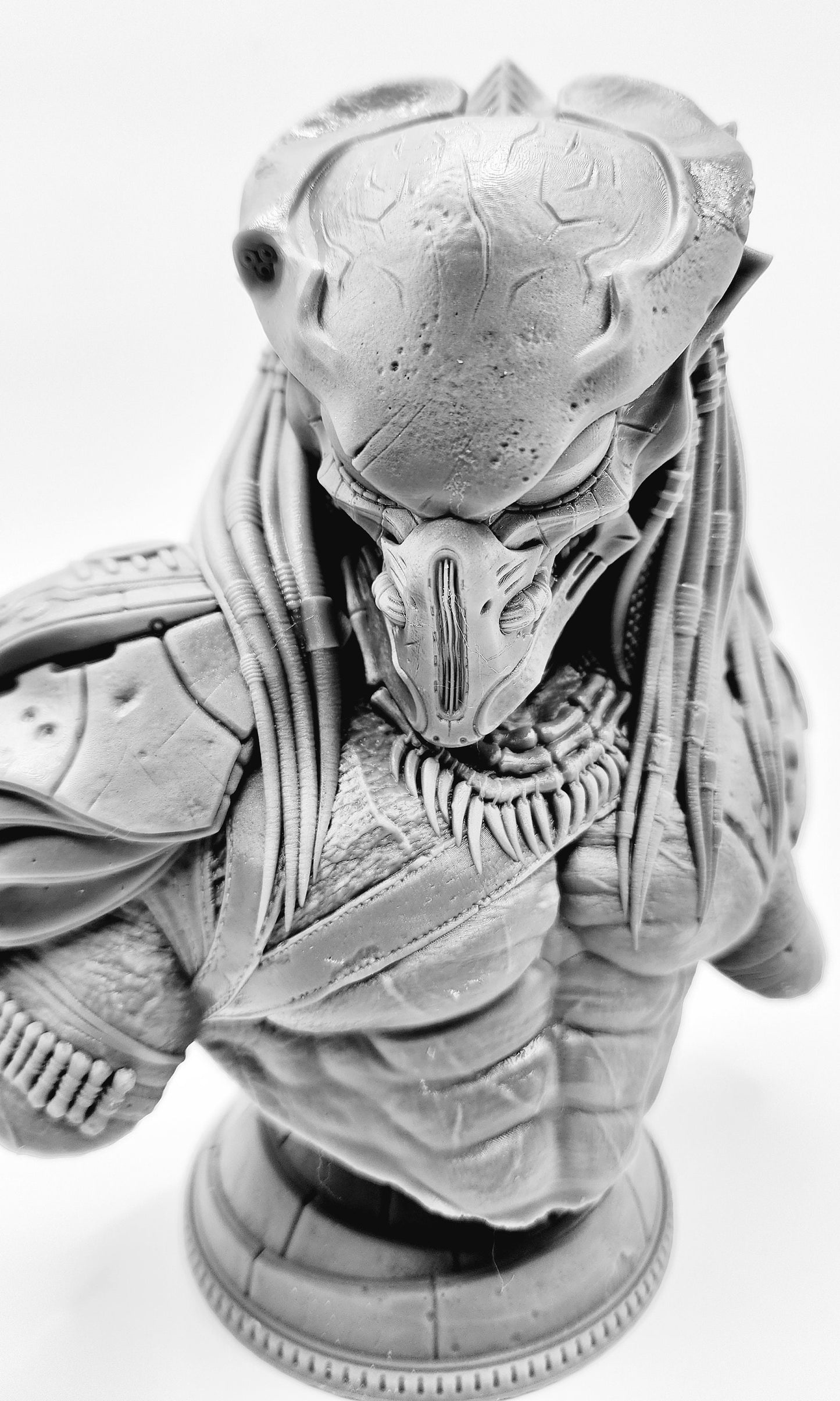 3D 14k resin printed Predator bust. Desk Decoration. Fan art.