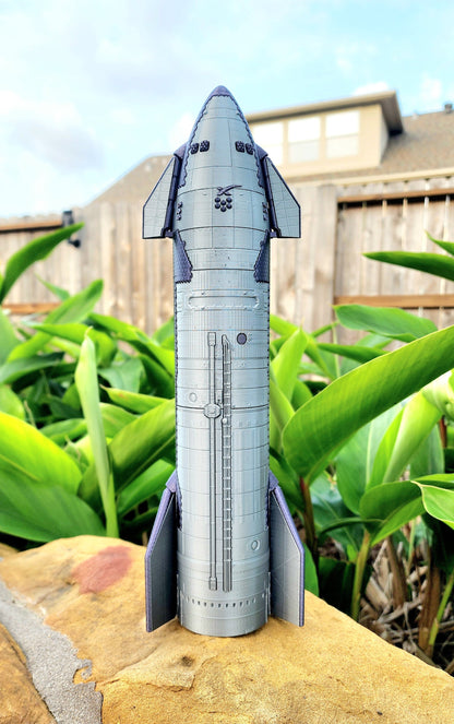 3D printed B10 Super Heavy Booster, OLM, and S28 Starship Desk Decoration, Toy, Model.