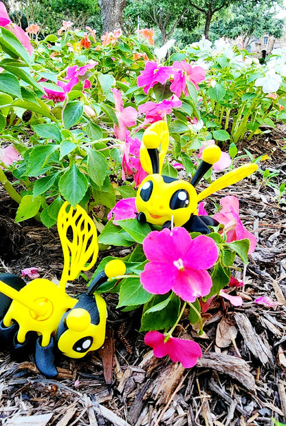 3D printed articulated Honey Bee fidget toy, sensory toy.