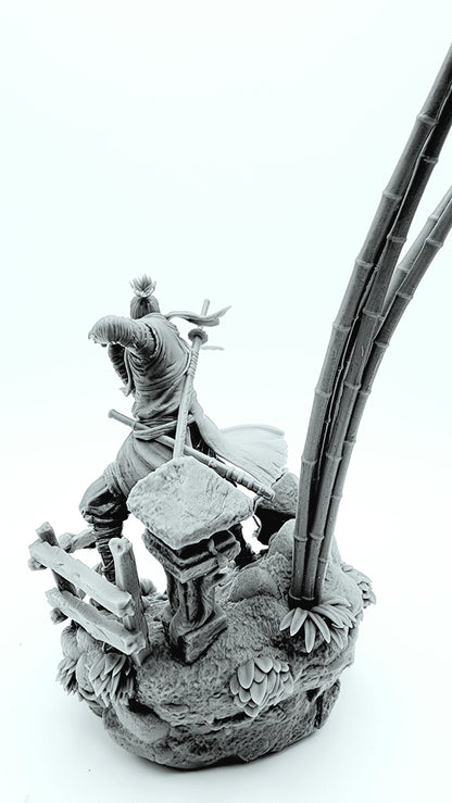 3D 14k resin printed Sekiro from Shadow die twice. Desk Toy, Decoration, Statue.