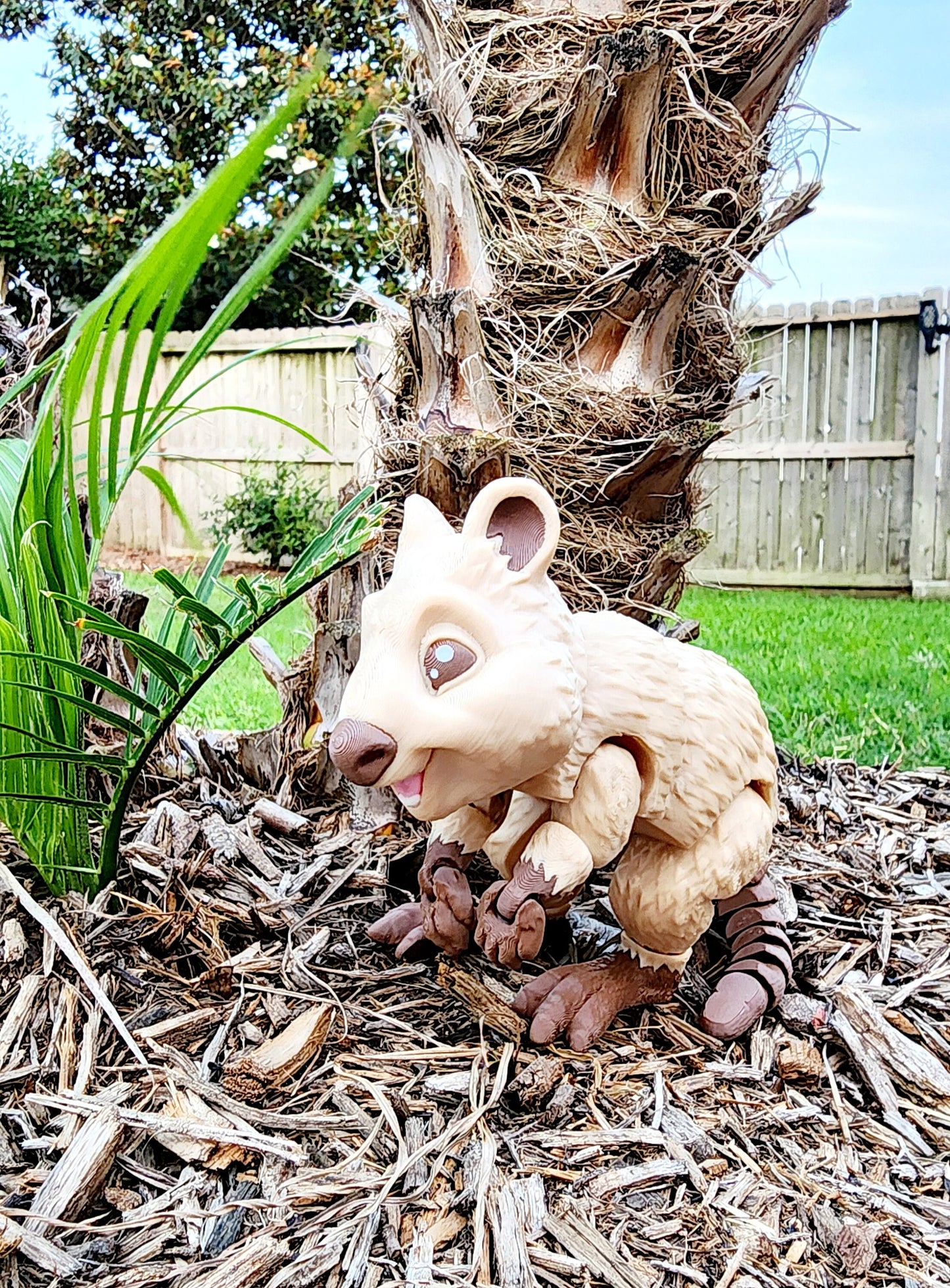 3D printed articulate Quokka fidget, sensory toy.