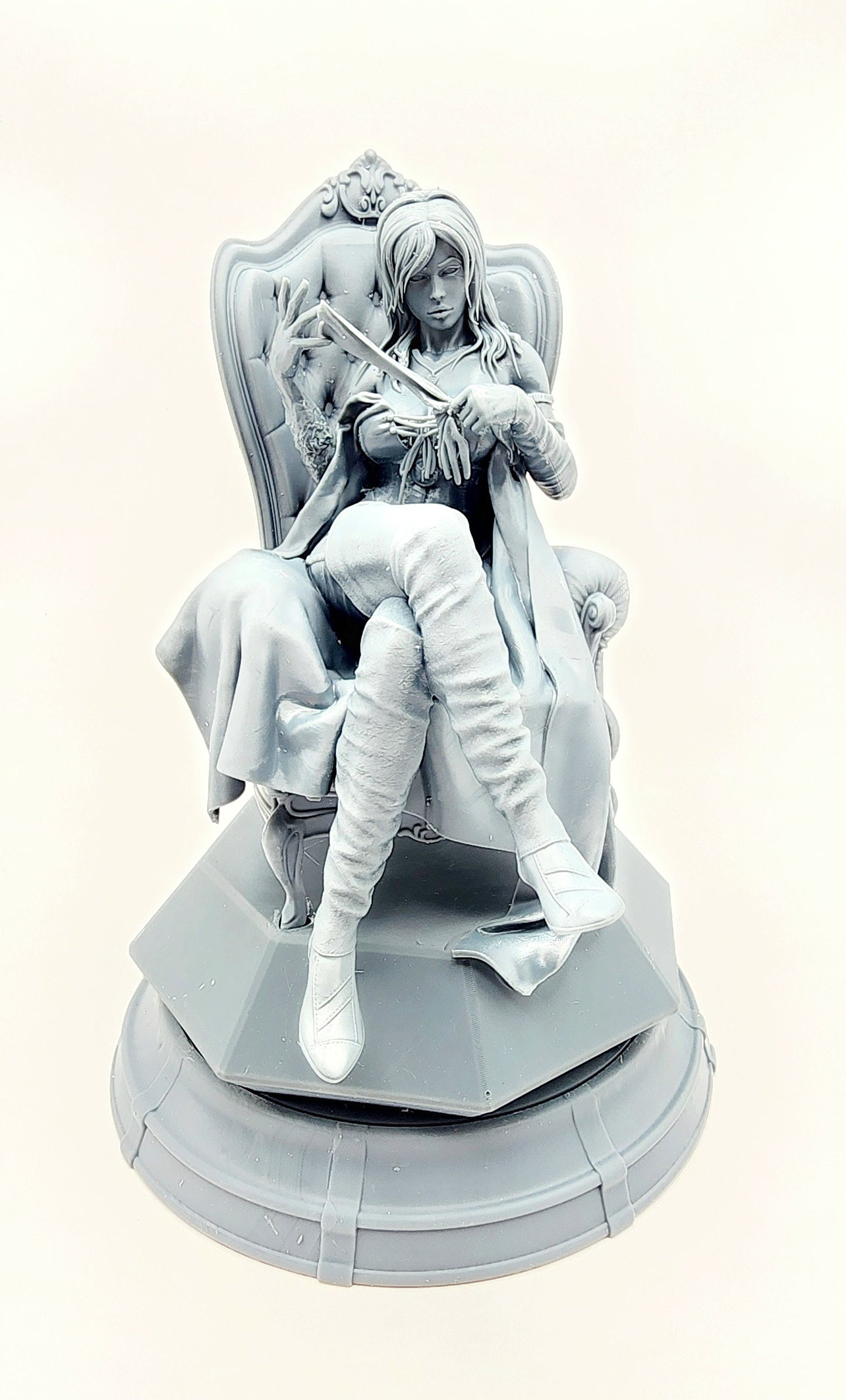 3D 14k resin printed Emma Frost desk decoration, statue.