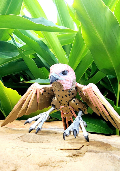 3D printed Peregrine Falcon fidget, sensory toy. Desktop Decoration.