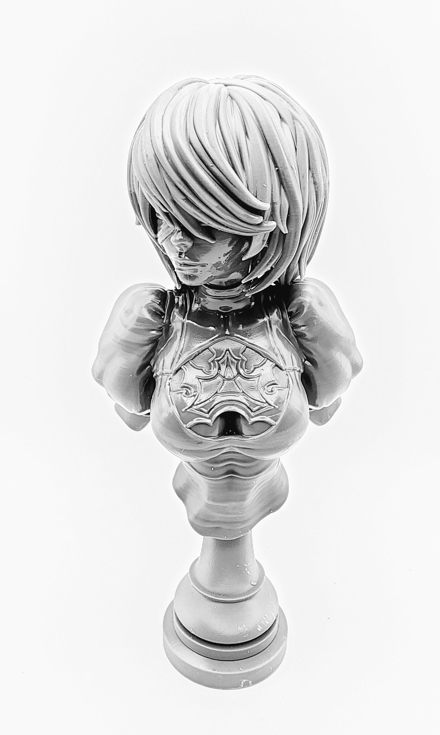 3D 14k resin printed 2B Nier Automat bust, desktop decoration.