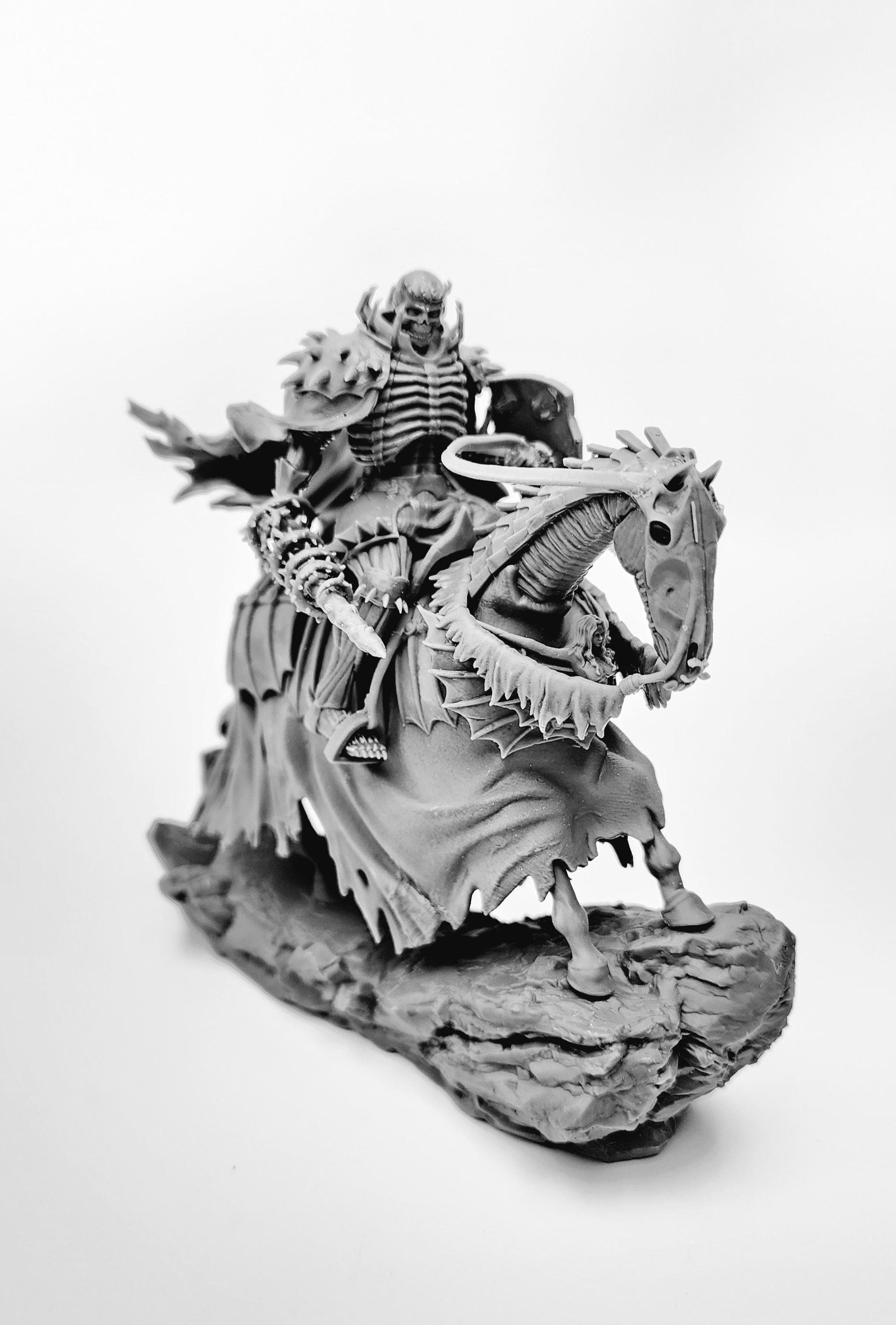 3D 14k resin printed Skull Knight, Action Figure, Figurine, Desktop Toy, Decoration. Fan Art.