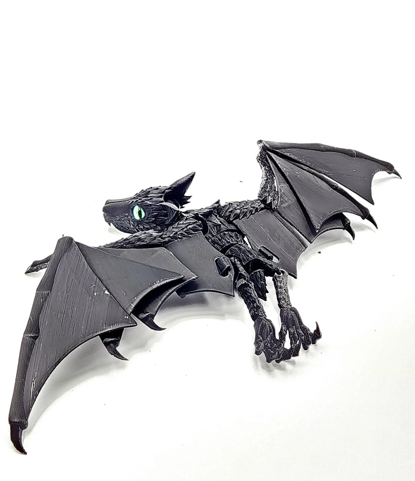 3D Printed articulated biting bat fidget, sensory, desktop toy.