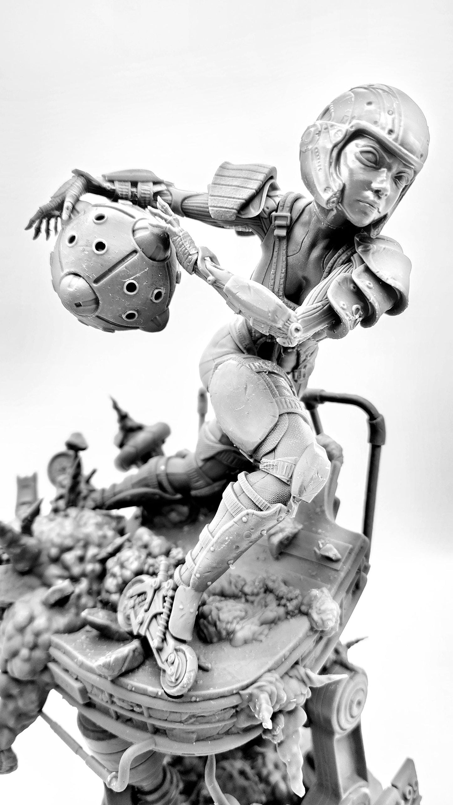 3D 14k resin printed Alita Battle Angel Action Figure, Statue, Desk Decoration, Toy. Fan art