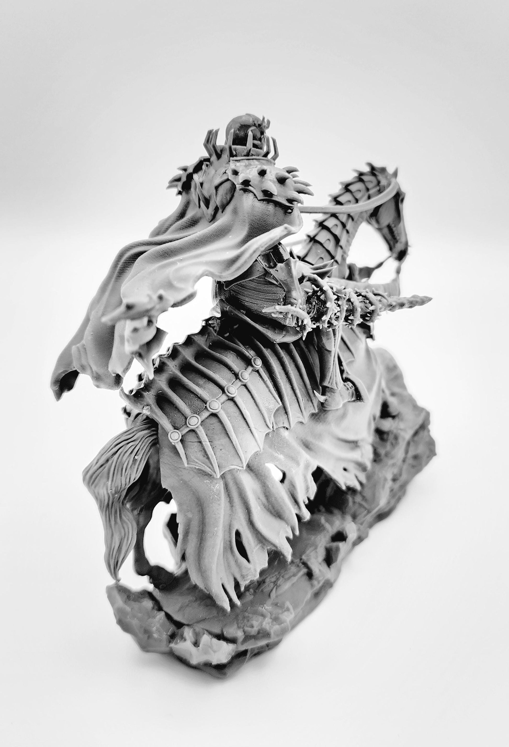 3D 14k resin printed Skull Knight, Action Figure, Figurine, Desktop Toy, Decoration. Fan Art.