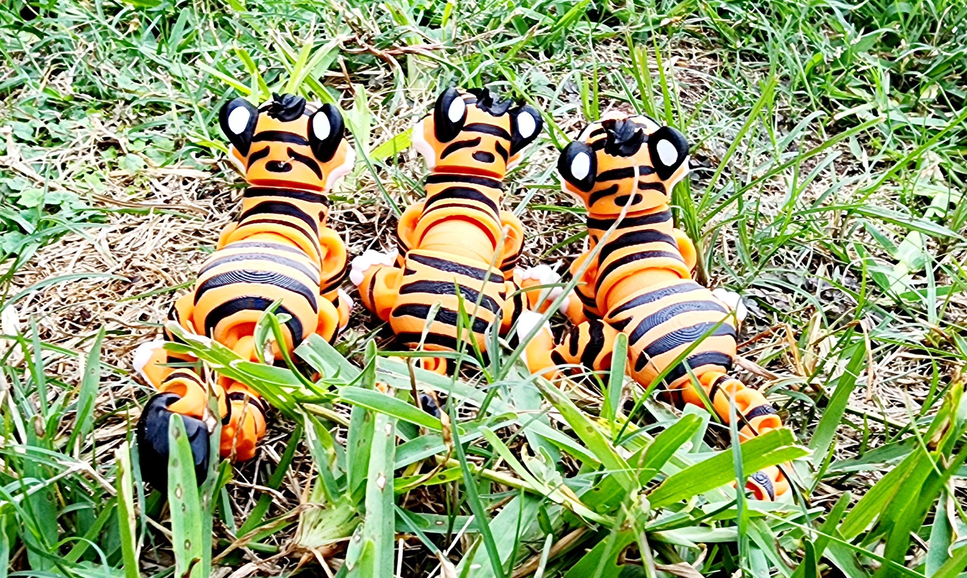 3D printed Tiger fidget, sensory, desktop toy.