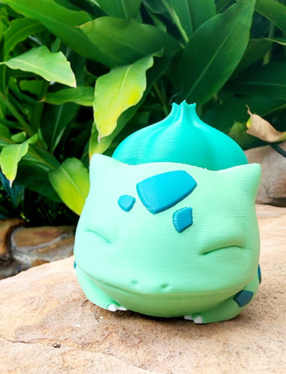 Bulbasaur Sleeping Desktop Toy, Action Figure, Decoration. 3D Printed