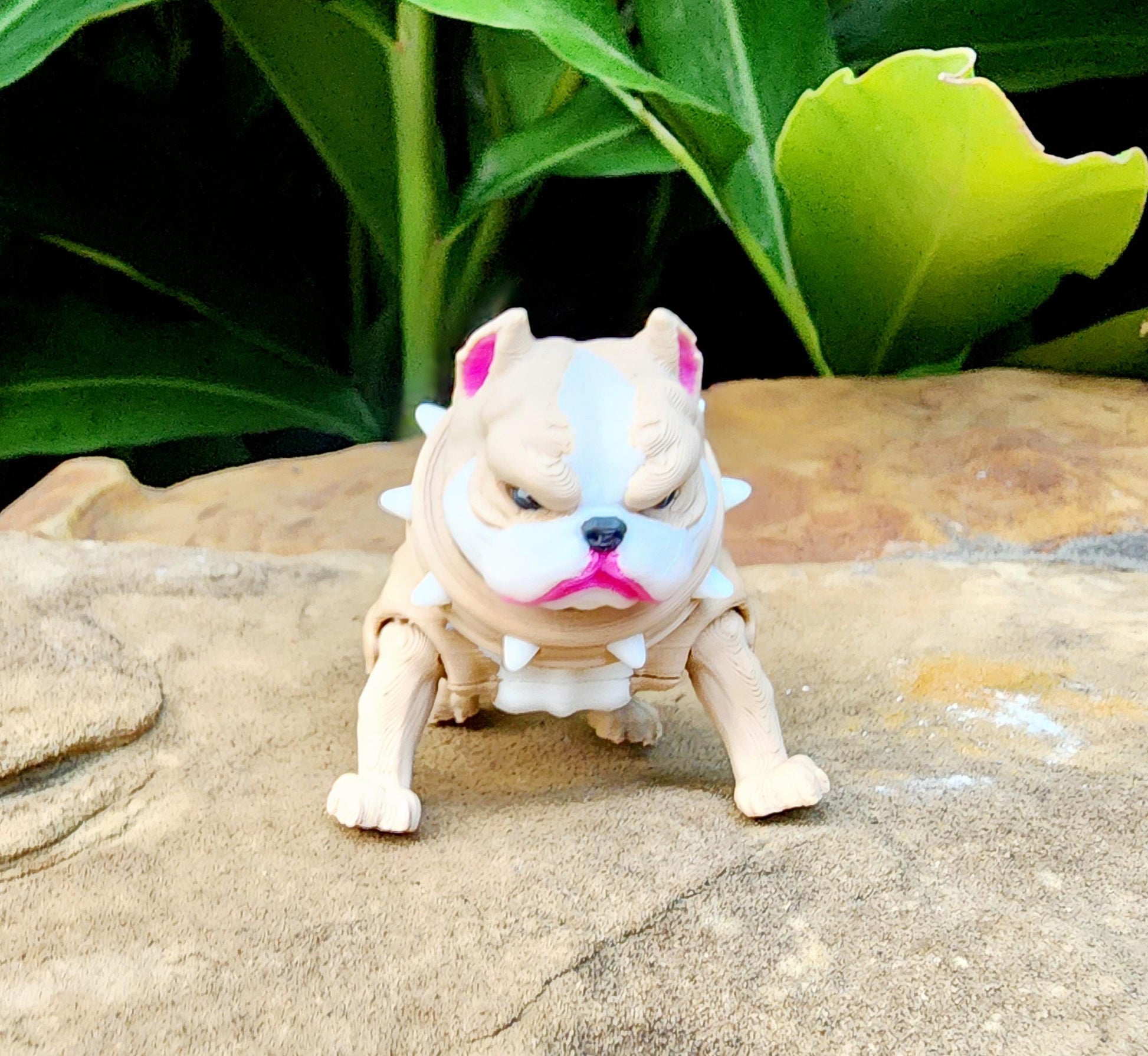 Articulate American Bulldog fidget, sensory toy. 3D Printed.