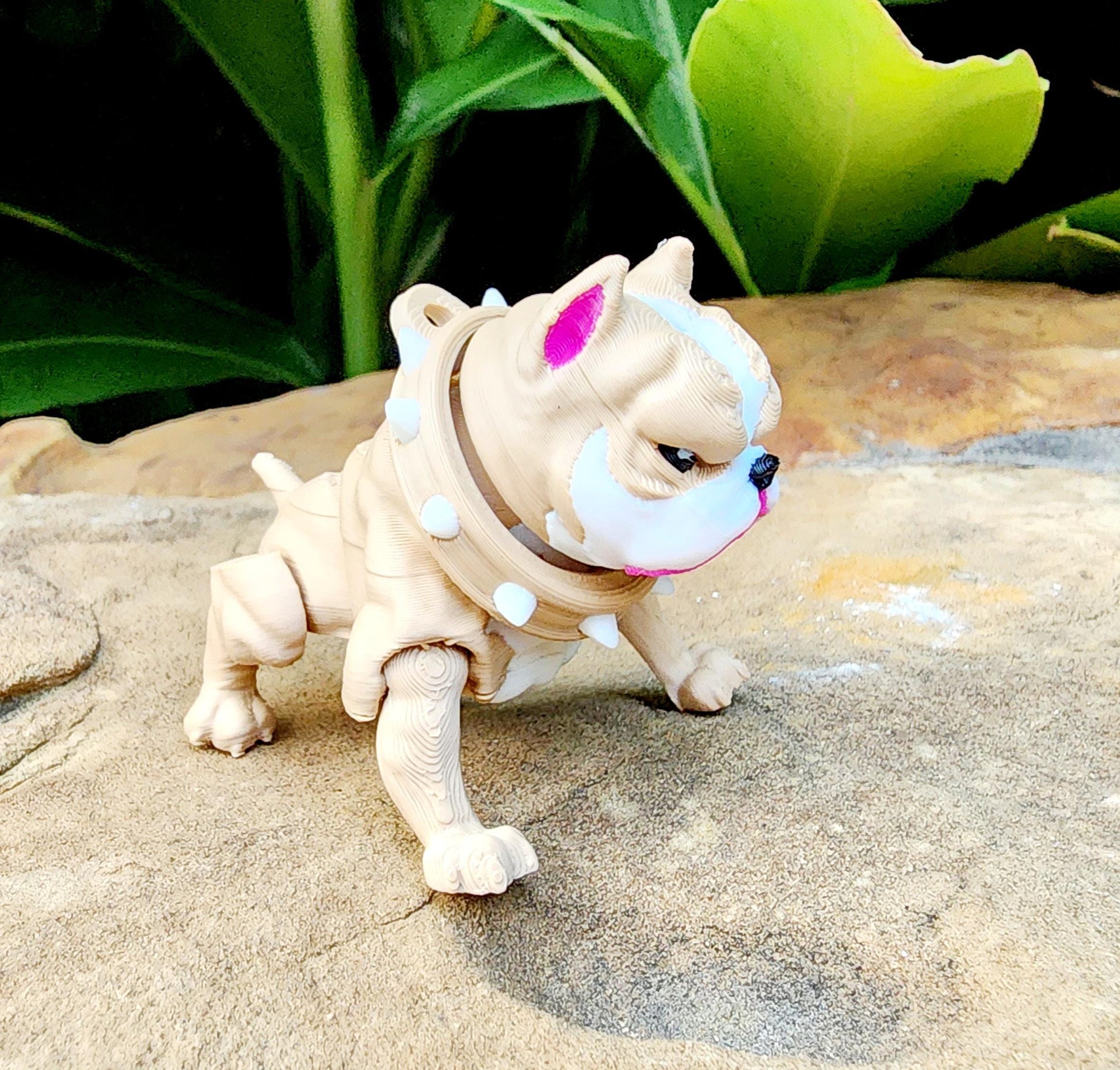 Articulate American Bulldog fidget, sensory toy. 3D Printed.