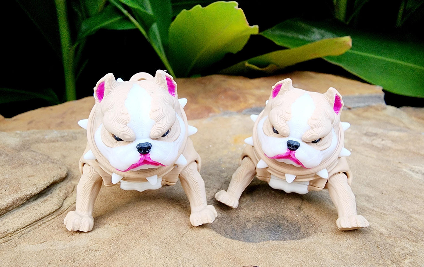 Articulate American Bulldog fidget, sensory toy. 3D Printed.