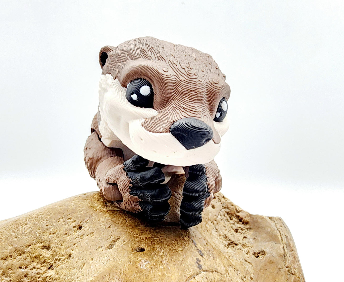 Articulated River Otter fidget, sensory toy. 3D printed.