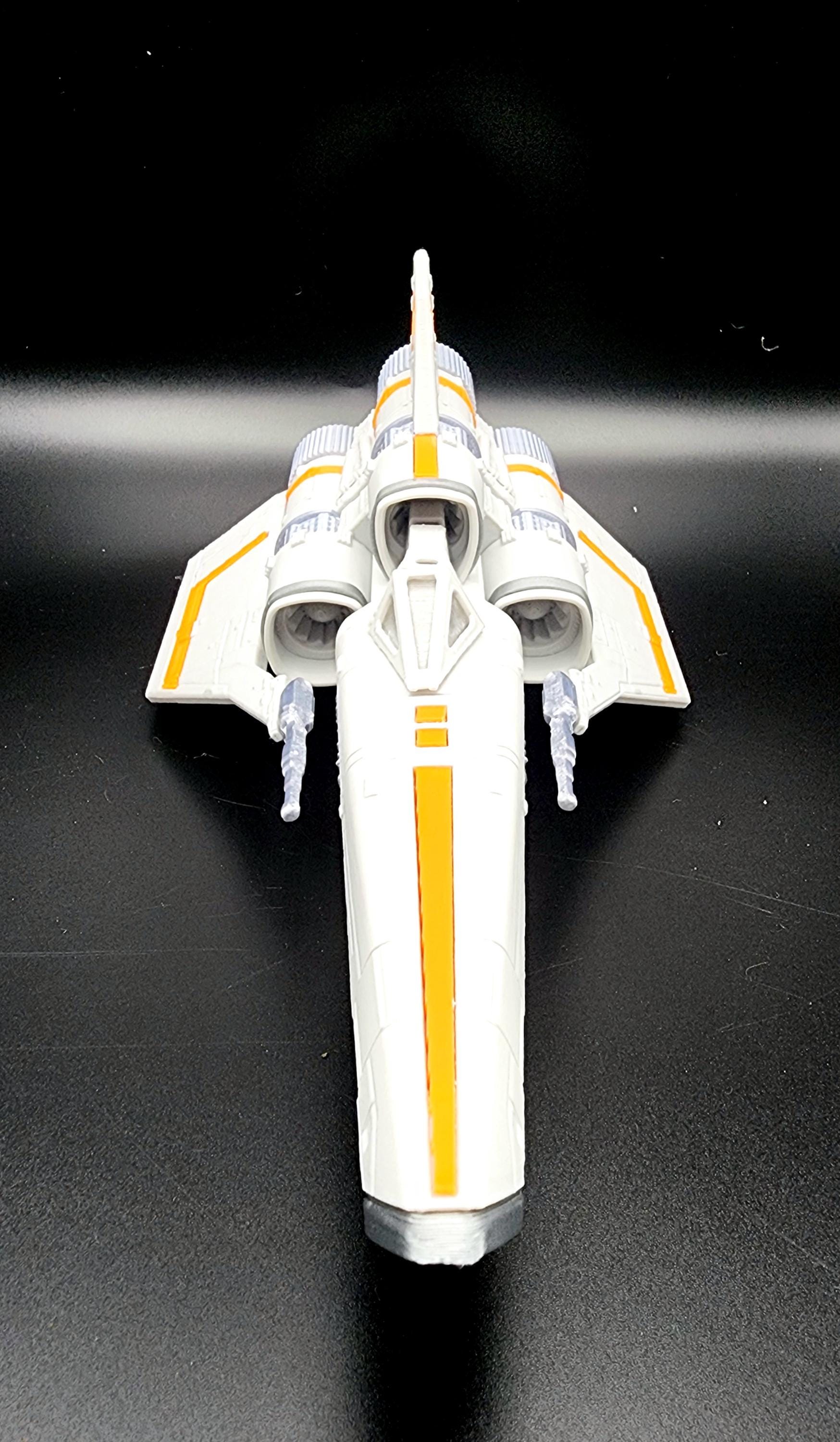 3D printed Battlestar Galactica Viper Mark I. Desktop Decoration. Fan art.