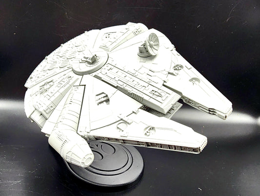 3D Printed Milennium Falcon with articulate stand. Action Figure, Desktop Toy, Decoration. Fan Art.