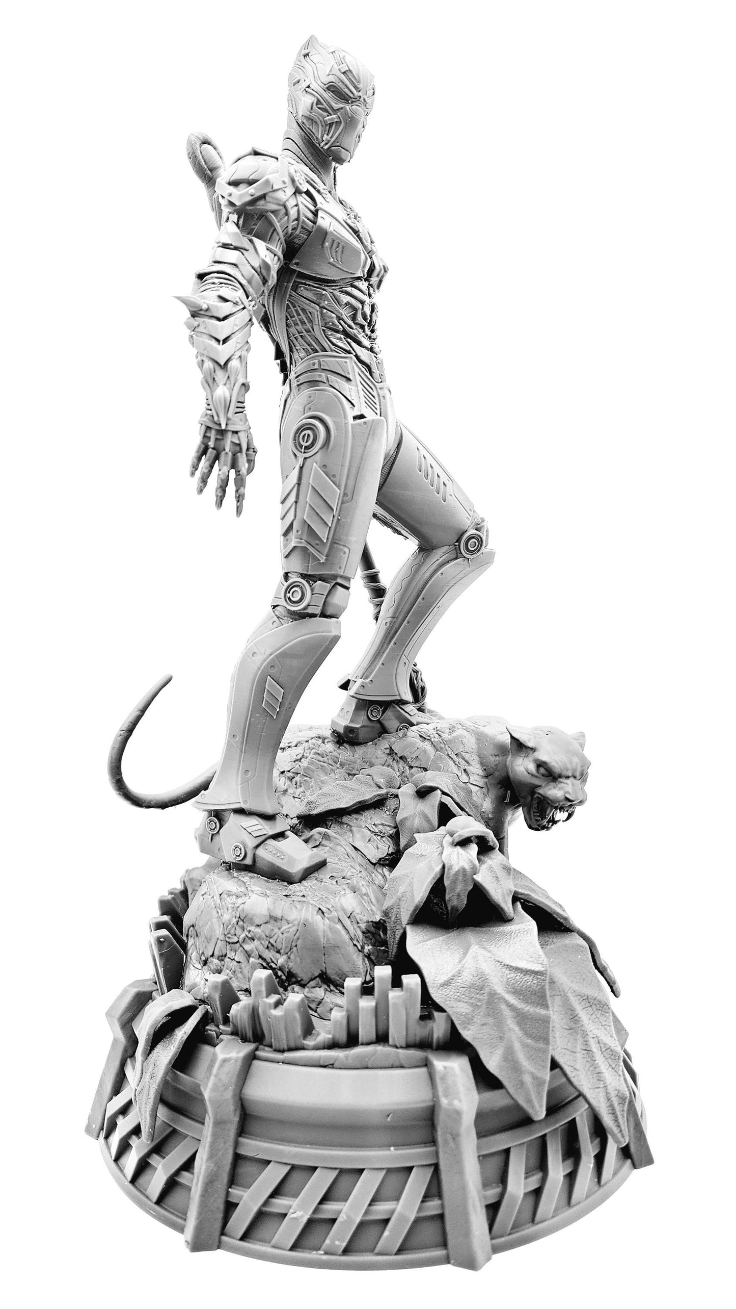 3D 14k resin printed Iron Panther Desktop Decoration, Ornament, Action Figure. Fan art.