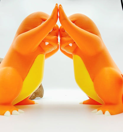 3D printed multi-color Charmander desktop decoration, action figure.