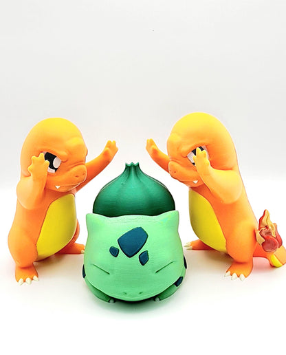 3D printed multi-color Charmander desktop decoration, action figure.