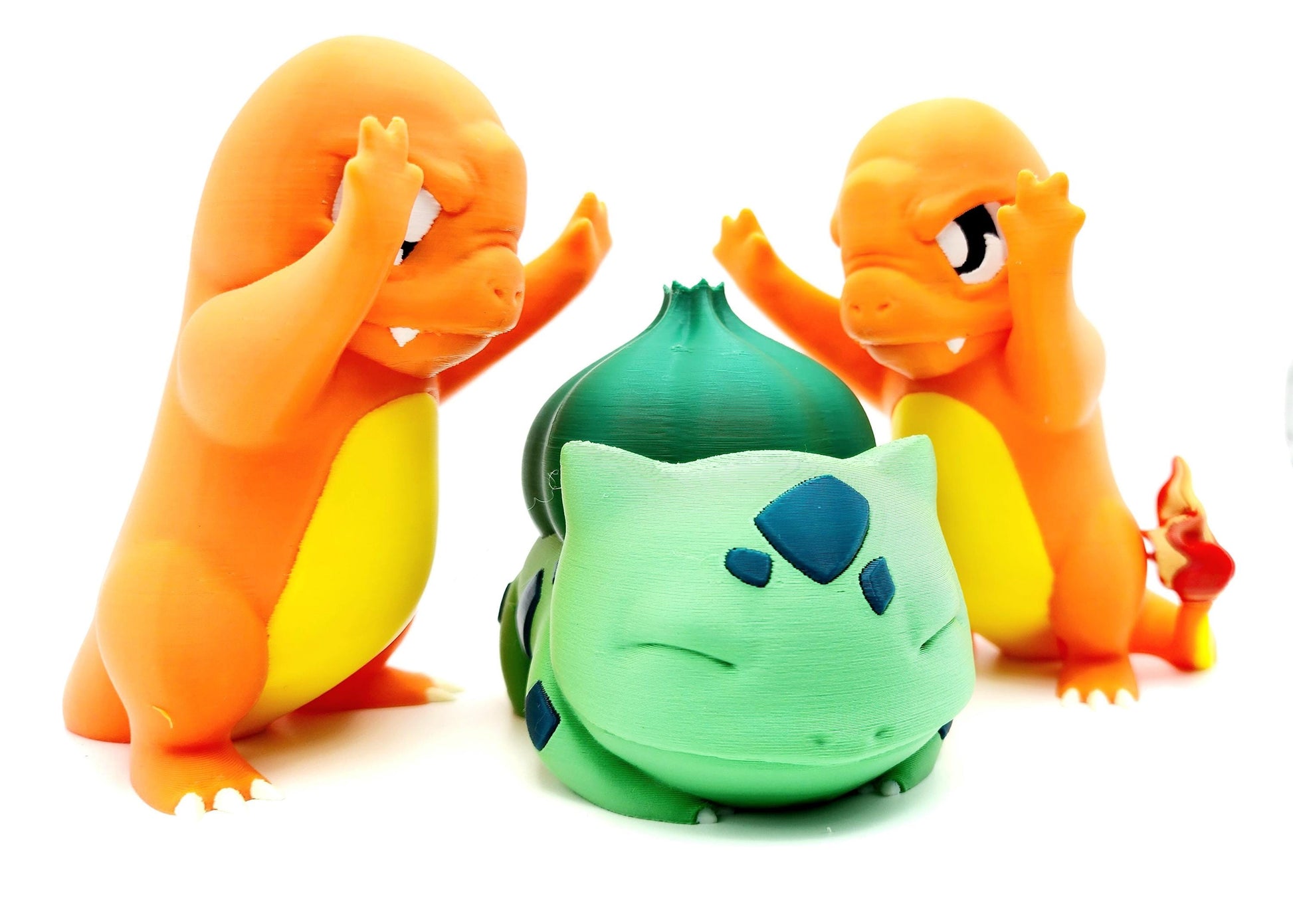 3D printed multi-color Charmander desktop decoration, action figure.