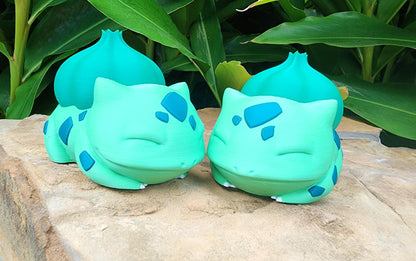 Bulbasaur Sleeping Desktop Toy, Action Figure, Decoration. 3D Printed