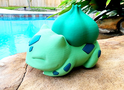 Bulbasaur Sleeping Desktop Toy, Action Figure, Decoration. 3D Printed