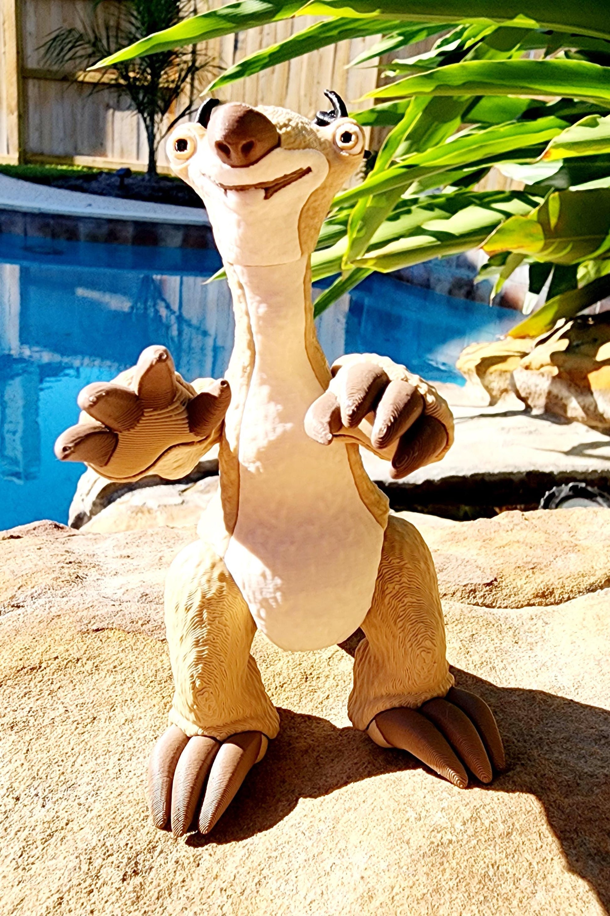 Articulate Sid from Ice Age fidget, sensory toy. 3D printed.