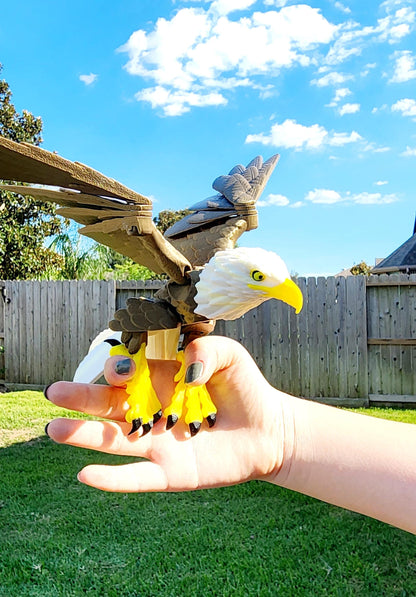 Articulate American Eagle fidget, sensory toy. Desktop Decoration. 3D Printed.