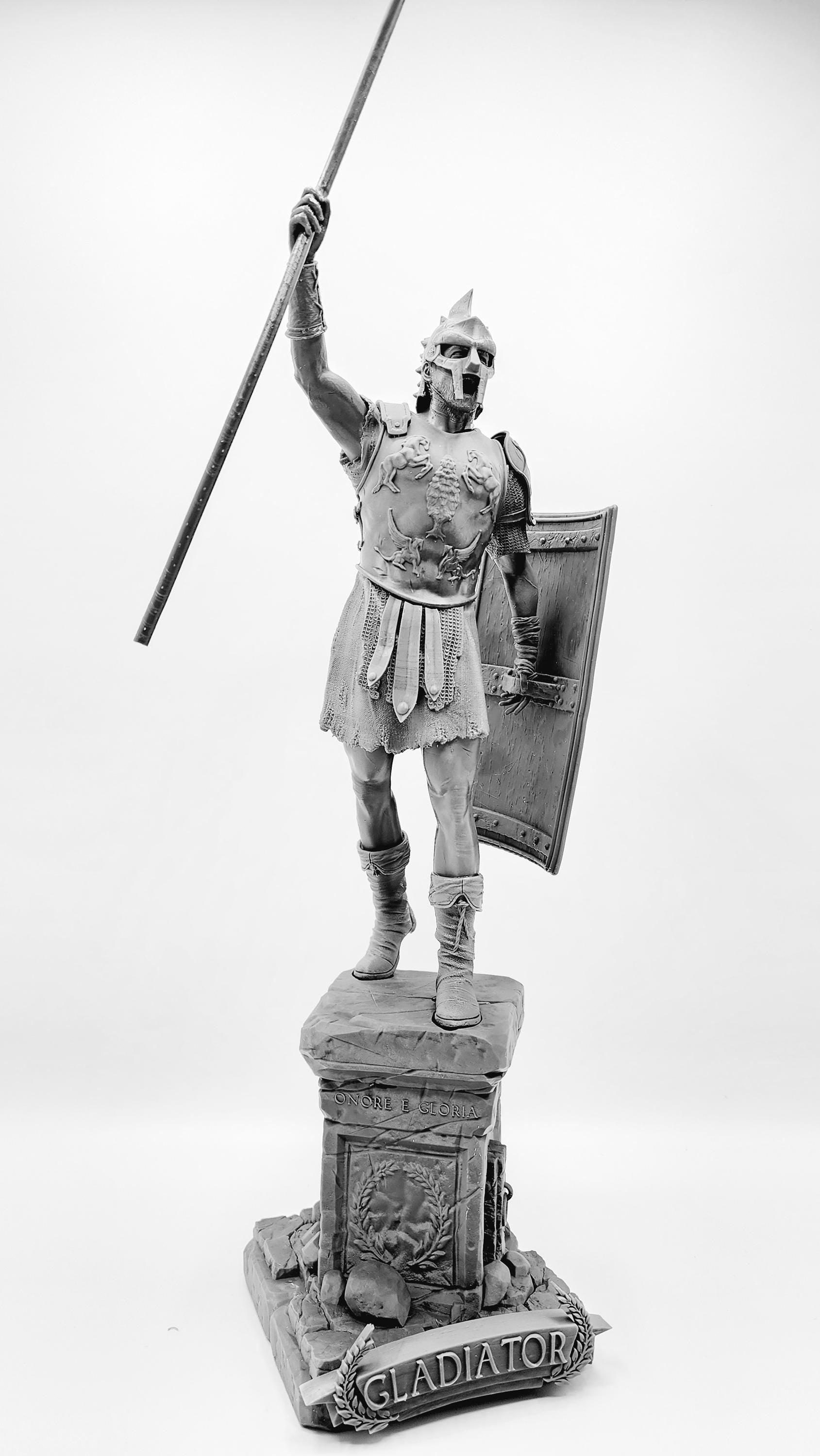 3D 14k Resin printed Gladiator desktop decoration, statue, ornament.