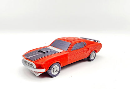 3D printed Ford Mustang Mach 1, Model 69 from movie John Wicks.