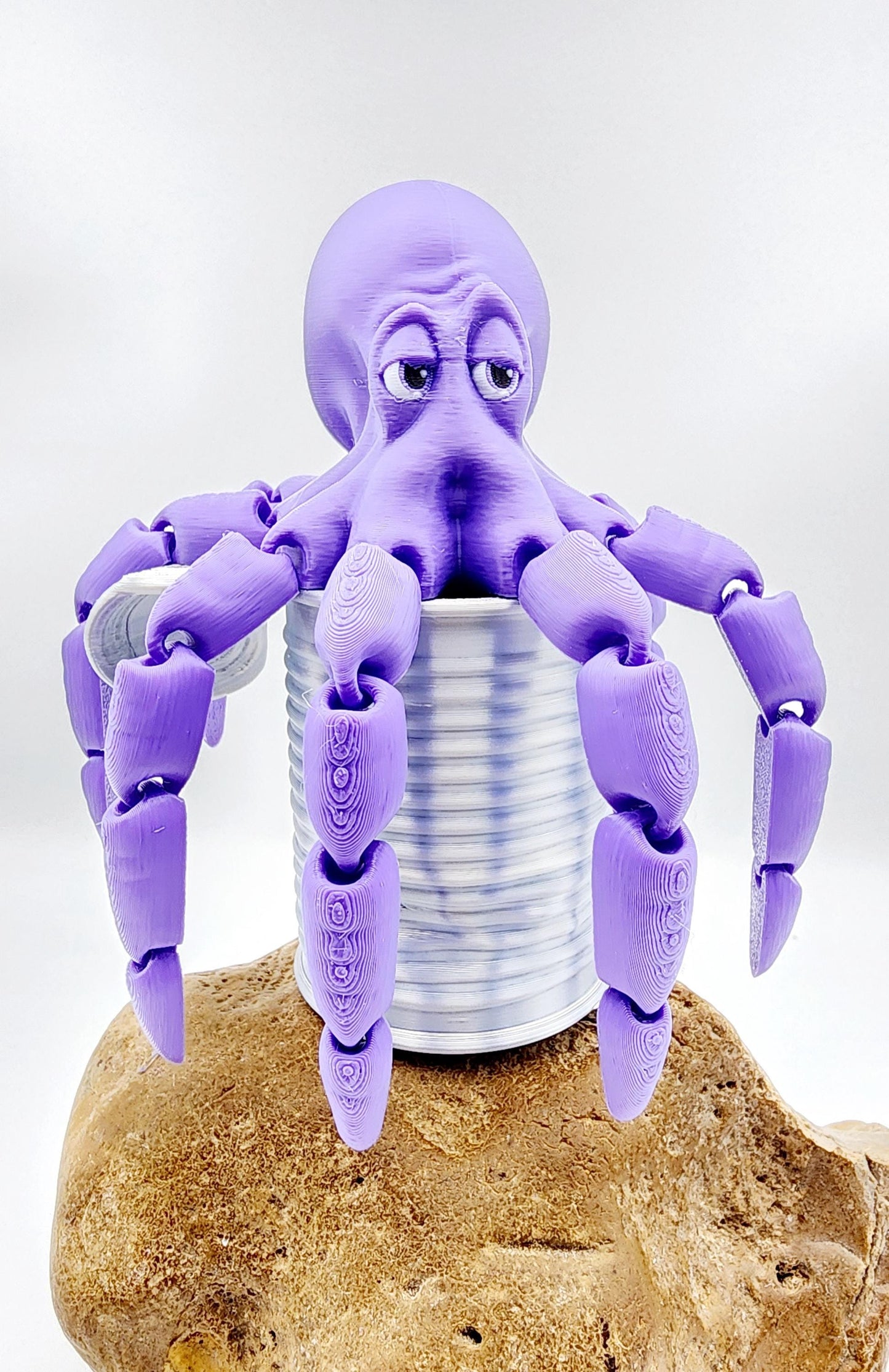 3D printed Gus, the Octopus articulate, sensory toy, fidget.