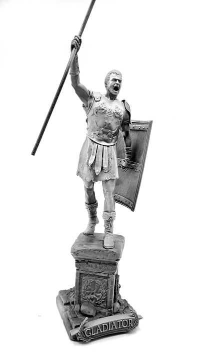 3D 14k Resin printed Gladiator desktop decoration, statue, ornament.