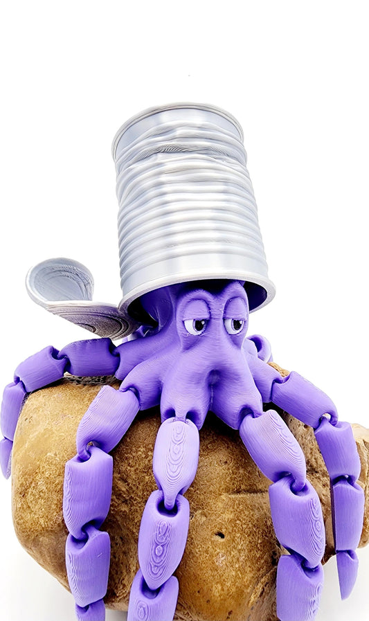 3D printed Gus, the Octopus articulate, sensory toy, fidget.