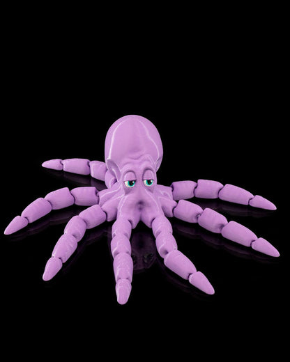 3D printed Gus, the Octopus articulate, sensory toy, fidget.