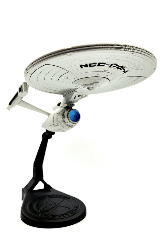 3D printed USS Enterprise NCC-1701-A with display stand. Desktop Decoration, Action Figure.